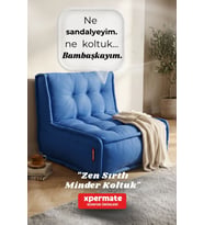 Xpermate Zen Sırtlı Minder Koltuk İskandinav Tarzı Ergonomik Yer Koltuğu Sırtlıklı Oturma Minderi 80X60 (Mavi)
