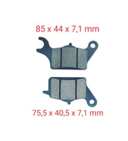 HONDA SUZUKİ ÖN FREN DİSK BALATASI SFA652 DİO 110 UYUMLU  UK 110 ADDRESS (17-..) YAMAHA TRİCİTY 125 (14-..)