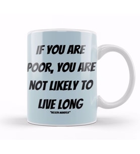 Nelson Mandela Quotes Art Gift   Vintage Rretro Style Kupa Bardak Porselen