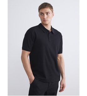 LCW Vision Siyah Polo Yaka Erkek Tişört