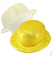 Simli Melon Şapka, 27cm x 7cm x 1 Adet - Altın (STD)
