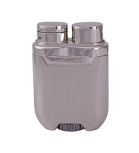 Tek Torch Pürmüz Gümüş-Gold Metal Puro Çakmağı - TR7893