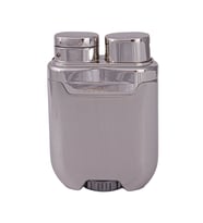 Tek Torch Pürmüz Gümüş-Gold Metal Puro Çakmağı - TR7893