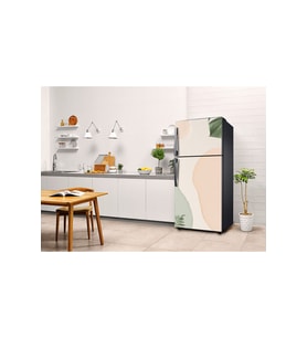 Buzdolabı Kaplama Sticker Pastel Botanik Soyut Kendinden Yapışkanlı Folyo 75x200 cm