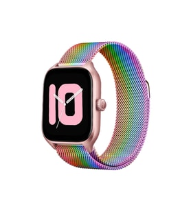 Mey İthalat® Watch 20Mm Metal Mıknatıslı Kordon - Gökkuşağı