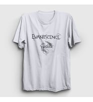 Presmono Unisex Beyaz Logo V2 Evanescence T-Shirt 146318tt (Beyaz)
