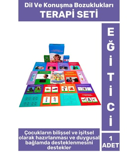 Eğitici Çocuk Dil Konuşma Bilgisi Bilişsel Beceri Geliştirici DİL VE KONUŞMA BOZUKLUKLARI TERAPİ SET