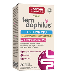 Vegan Fem Dophilus 1 Billion CFU Vaginal & Urinary Tract 60 Veg. Capsules