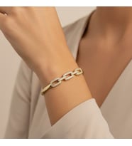 XUPING JEWELRY KARE ÜÇ TAŞLI ZİRKON BİLEZİK