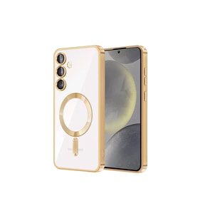 Samsung Galaxy S24 Kılıf Kross Magneticsafe Kapak - Gold