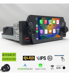 MEGAVOX MGX-5101 Android Double Single Dın 5 İnç 4+64GB BT/USB/DSP/FM/GPS/Carplay