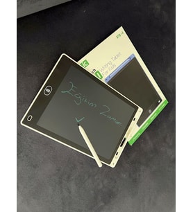 Büyük Digital Çok Amaçlı Yazı Tahtası Grafik Çizim Tableti Lcd 10" Inc Ekran -  Eğitim Btb-4 (Beyaz)