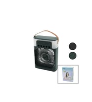 HAVA NEMLENDİRME - FAN - GECE LAMBASI MASA ÜSTÜ ULTRASONİK VANTİLATÖR 360 DERECE USB ŞARJ 3KDM HIZ GO-53-vice 00355