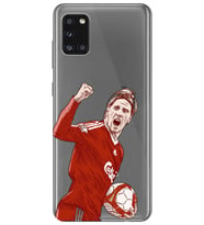 Samsung Galaxy A31 Uyumlu Fernando Torres Desenli Şeffaf Telefon Kılıfı