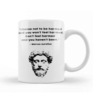 Marcus Aurelius Stoic wisdom Kupa Bardak Porselen