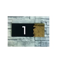 Dekoratif Gold Aynalı Kapı Numarası - 1