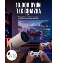 Projeksiyon Cihazı Video Oyun Konsolu 8 GB Hafıza LCD Ekran Kumandalı Yeni Nesil