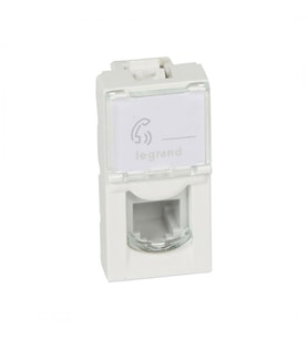 Legrand RJ11 Kontak Telefon Prizi 3245060787301   13W41  (Beyaz)