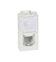 Legrand RJ11 Kontak Telefon Prizi 3245060787301   13W41  (Beyaz)
