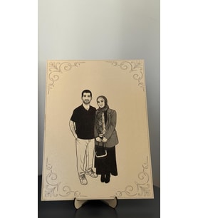 Kişiye Özel Lazer İşleme Ahşap Fotoğraf Tablosu