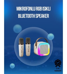 Bluetooth, USB ve AUX Girişli Çok Fonksiyonlu Karaoke Hoparlör
