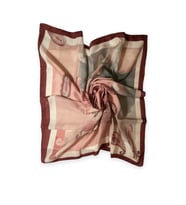 Bordo Paisley Desenli Şal