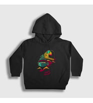 Presmono Unisex Çocuk Siyah Helmets Daft Punk Kapüşonlu Sweatshirt 59781tt