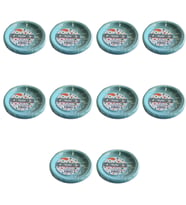 Kullan At Renkli Turkuaz Parti Davet Plastik Tabak - 17 Cm. - 25 Adetlik 5 Paket