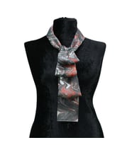 e38 EL İŞÇİLİĞİ KADIN RENKLİ EBRU FULAR 167*33 cm - F0020