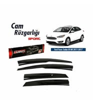Ford Focus 3 ve 4 (hb-sd) Mugen Cam Rüzgarlığı 2011-2018 arası 4'lü Sunplex (Beyaz)
