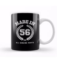 1956 Made In 56 All Genuine Parts Kupa Bardak Porselen
