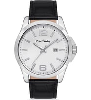 800411F09 Pierre Cardin Deri Kordon Erkek Kol Saati 30 Mt Su Gecirmez (Siyah)