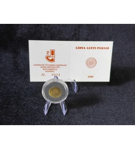 Darphane Lidya Altın Parası – 1999  Proof  24 Ayar Altın Sikke (Sertifikalı)