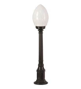 AVONNI BSU-68204-BSY-M1-B Siyah Boyalı Dış Mekan Aydınlatma E27 ABS Akrilik Cam 20cm