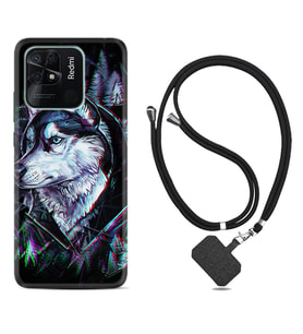 Xiaomi Poco X3 Pro M4 Pro X4 Pro C40 10C Kılıf Boyun Askılı Silikon Dog Eyes 1761