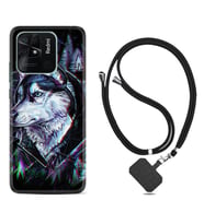 Xiaomi Poco X3 Pro M4 Pro X4 Pro C40 10C Kılıf Boyun Askılı Silikon Dog Eyes 1761