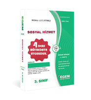 Egem Eğitim Yayınları Aöf Sosyal Hizmet 3.sınıf 5.dönem Güz Dönemi Konu Anlatımlı Soru Bankası (Çok Renkli)