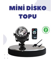Ses Duyarlı Mini Disko Küre Lamba (Çok Renkli)