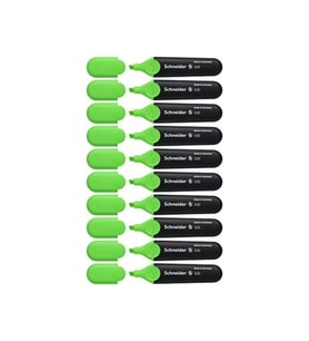 Schneider Job Yeşil Fosforlu Kalem (10 Lu Paket)