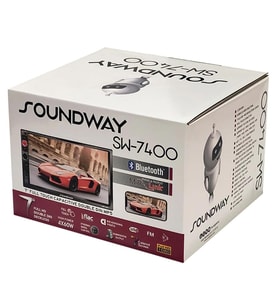 SOUNDWAY SW-7400 Double Teyp 7 İnç 4x60 Watt Mirrorlink