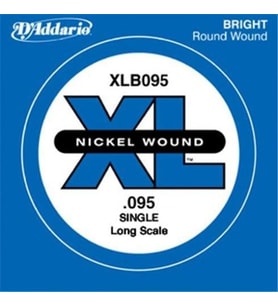 Daddario XLB095 Bas Gitar Tek Tel 0.095 İnç - XL Nickel Wound