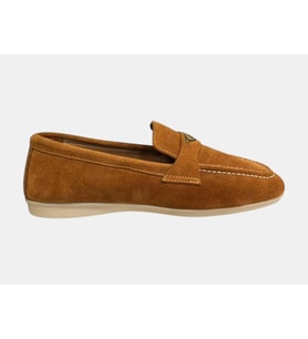 MYFİT SHOES 712 KADIN HAKİKİ DERİ MAKOSEN BABET AYAKKABI TABA SÜET