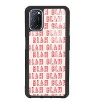 Oppo A72 Uyumlu Blah Blah Tasarımlı Glossy Telefon Kılıfı