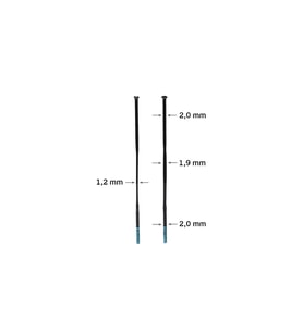 Shimano Ultegra WH-R8170-C50 Jant Seti için jant teli 253mm (Siyah)