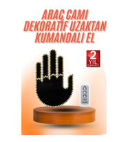 Mey İthalat® Kumandalı El Led Araba İçi 4 Farklı Mod El Orta Parmak Led