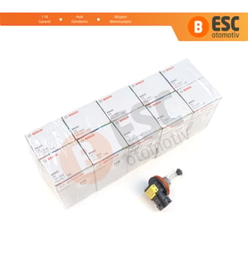 Kısa Uzun Far Sis Lambası için 10 Adet BOSCH BASIC 1 987 302 805 H8 12V 35W PGJ19-1 H8 Halojen Ampul
