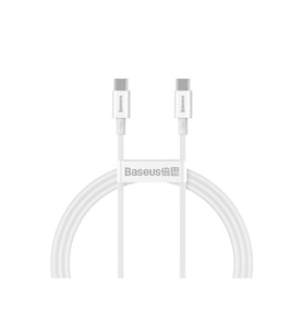 Baseus CATYS-B02 Superior 100W 100 cm PD Type-C Şarj Kablosu Beyaz