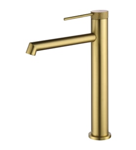 FONTANA YÜKSEK LAVABO BATARYASI (FIRÇALANMIŞ ALTIN)