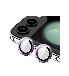 Newface Samsung Galaxy Z Flip 5 Valdez Metal Kamera Lens - Derin Mor