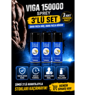 3 KUTU VİGA 150000 GECİKTİRİCİ SPREY %100 ORJİNAL BANDROLLÜ ÜRÜN